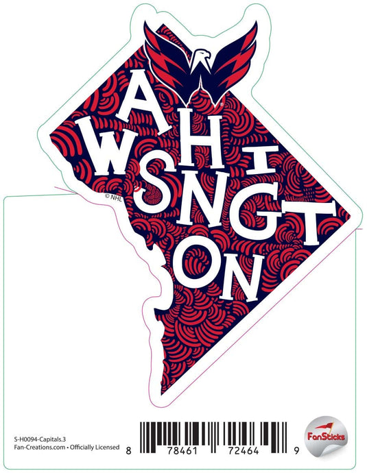 Fan Creations Decal Washington Capitals - NHL 3 inch Decal