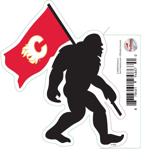 Fan Creations Decal Flames - NHL 3 inch Decal