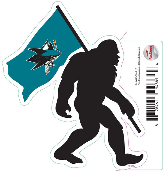Fan Creations Decal Sharks - NHL 3 inch Decal