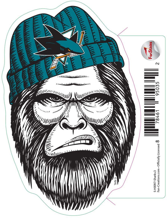 Fan Creations Decal Sharks - NHL 3 inch Decal