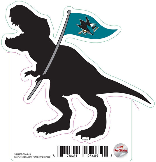 Fan Creations Decal Sharks - NHL 3 inch Decal