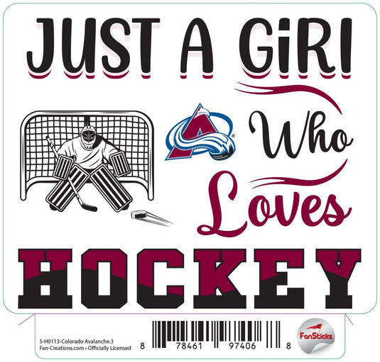 Fan Creations Decal Colorado Avalanche - NHL 3 inch Decal