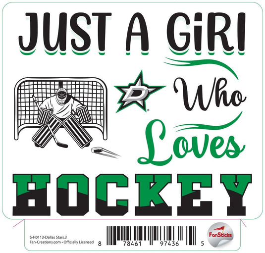 Fan Creations Decal Dallas Stars - NHL 3 inch Decal