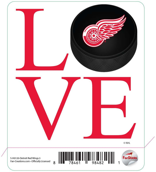 Fan Creations Decal Red Wings - NHL 3 inch Decal