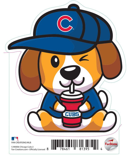 Fan Creations Decal Chicago Cubs 3in Decal - Dog