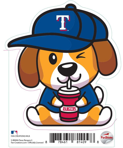 Fan Creations Decal Texas Rangers 3in Decal Dog