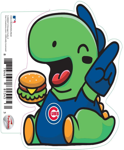 Fan Creations Decal Chicago Cubs 3in Decal - Dino