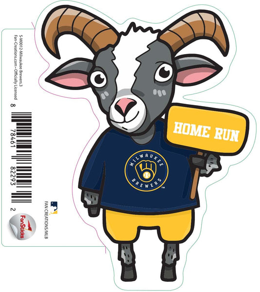 Fan Creations Decal Milwaukee Brewers-MLB - 3inch Decal