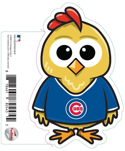 Fan Creations Decal Chicago Cubs 3in Decal - Chicken