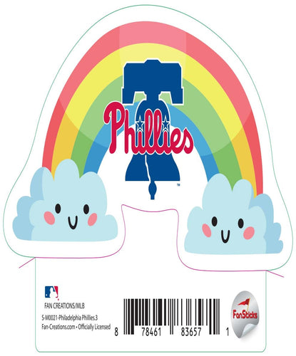 Fan Creations Decal Philadelphia Phillies 3in decal Rainbow