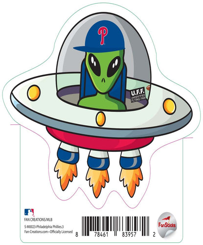 Fan Creations Decal Philadelphia Phillies 3in decal UFO Alien Fan