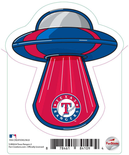 Fan Creations Decal Texas Rangers 3in Decal UFO Beam