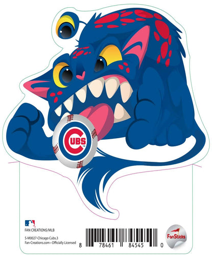 Fan Creations Decal Chicago Cubs 3in Decal - Cat Monster