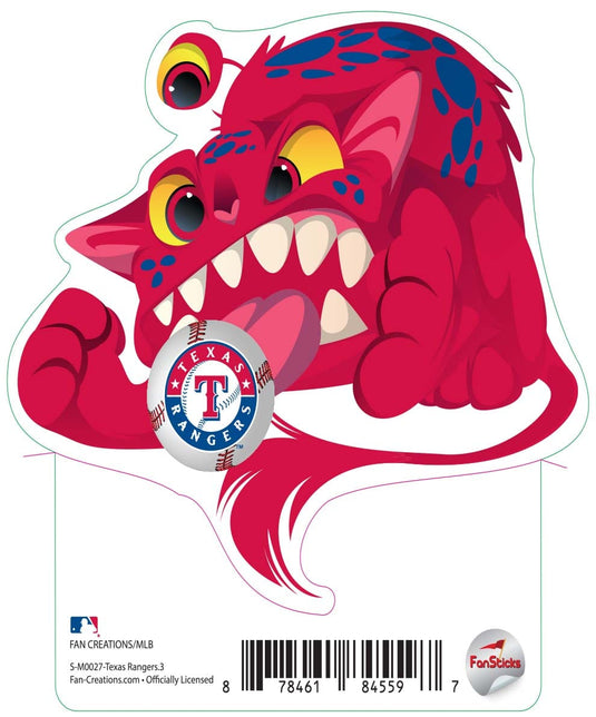 Fan Creations Decal Texas Rangers 3in Decal Cat Monster