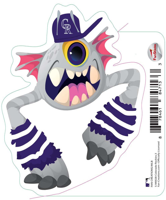 Fan Creations Decal Colorado Rockies 3in Decal Cyclone Monster