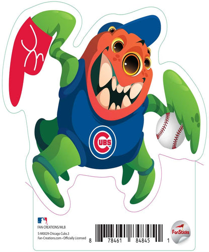 Fan Creations Decal Chicago Cubs 3in Decal - Three Eyed Monster