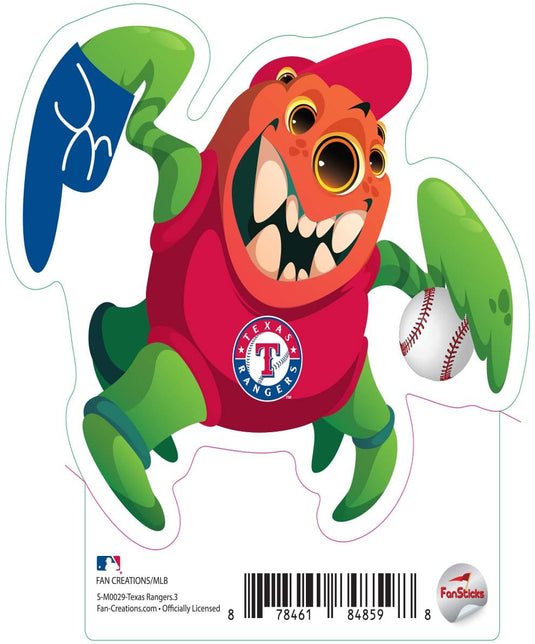 Fan Creations Decal Texas Rangers 3in Decal Three Eyed Monster