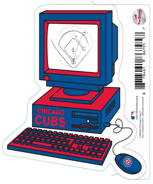 Fan Creations Decal Chicago Cubs 3in Decal - Computer