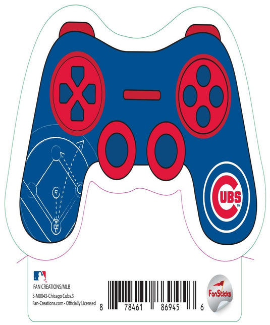 Fan Creations Decal Chicago Cubs 3in Decal - Game Controller