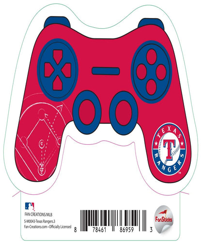 Fan Creations Decal Texas Rangers 3in Decal Game Controller