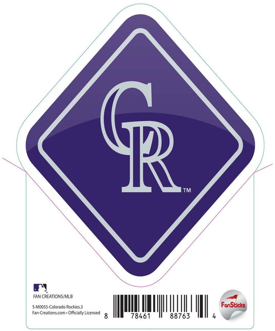 Fan Creations Decal Colorado Rockies 3in Decal Diamond Sign