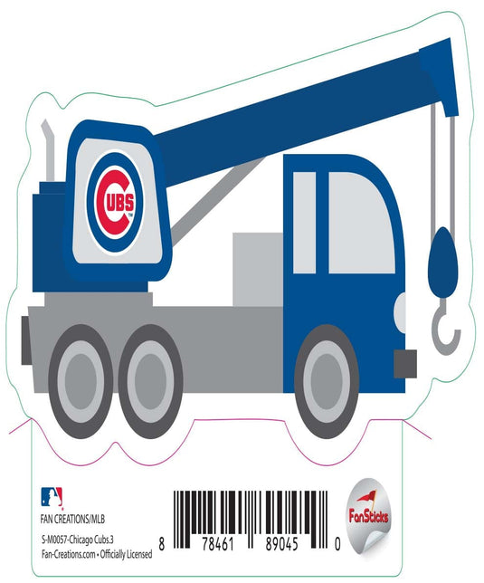 Fan Creations Decal Chicago Cubs 3in Decal - Crane