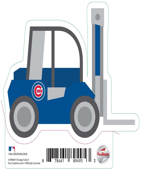 Fan Creations Decal Chicago Cubs 3in Decal - Fork Lift