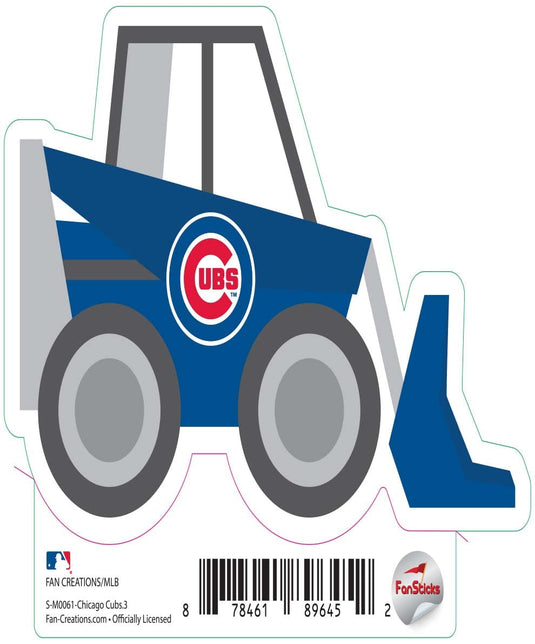 Fan Creations Decal Chicago Cubs 3in Decal - Excavator