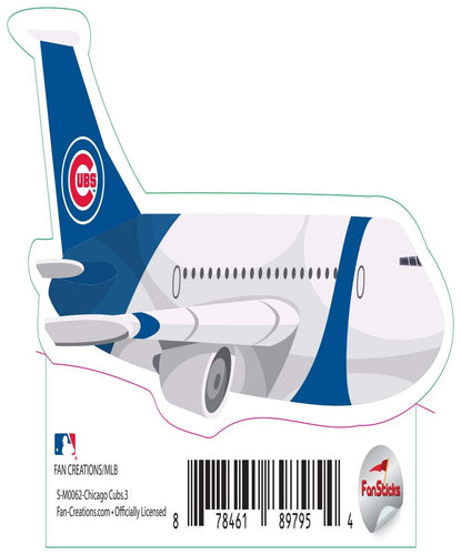 Fan Creations Decal Chicago Cubs 3in Decal - Airplane