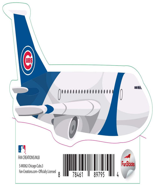 Fan Creations Decal Chicago Cubs 3in Decal - Airplane