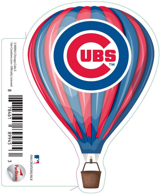 Fan Creations Decal Chicago Cubs 3in Decal - Hot Air Balloon