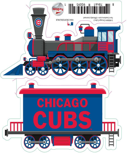 Fan Creations Decal Chicago Cubs 3in Decal - Train