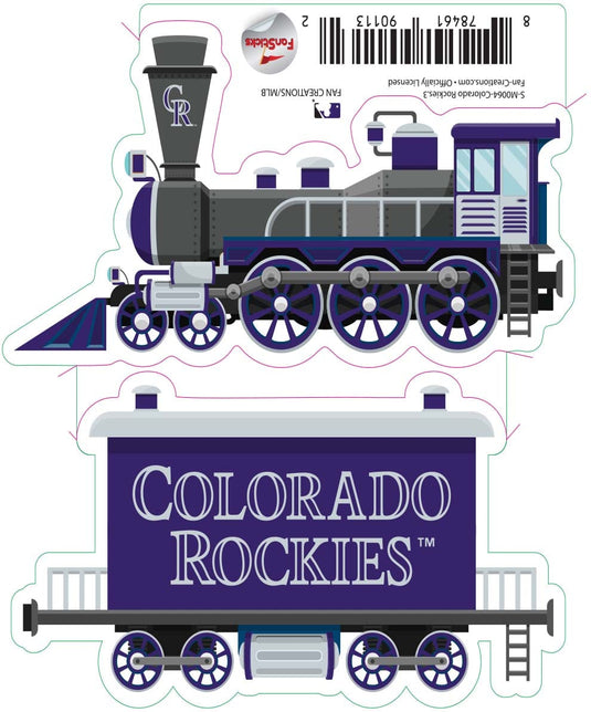 Fan Creations Decal Colorado Rockies 3in Decal Train