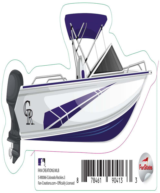 Fan Creations Decal Colorado Rockies 3in Decal Boat