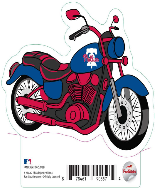 Fan Creations Decal Philadelphia Phillies 3in decal Motorcycle