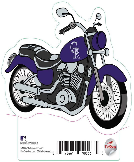 Fan Creations Decal Colorado Rockies 3in Decal Motorcycle