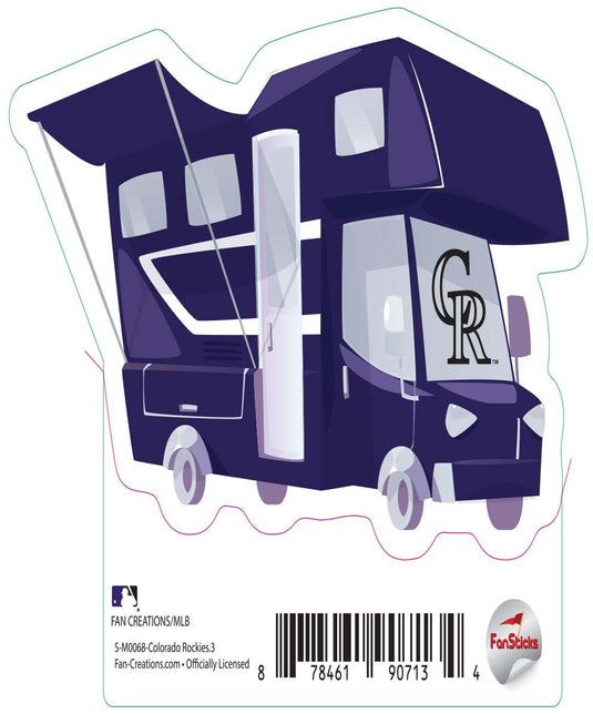 Fan Creations Decal Colorado Rockies 3in Decal RV