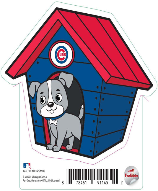 Fan Creations Decal Chicago Cubs 3in Decal - Dog House