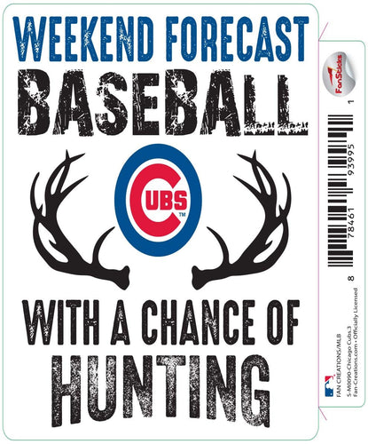 Fan Creations Decal Chicago Cubs 3in Decal - Weekend Forecast