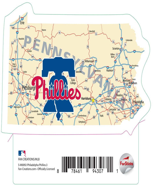 Fan Creations Decal Philadelphia Phillies 3in decal Map