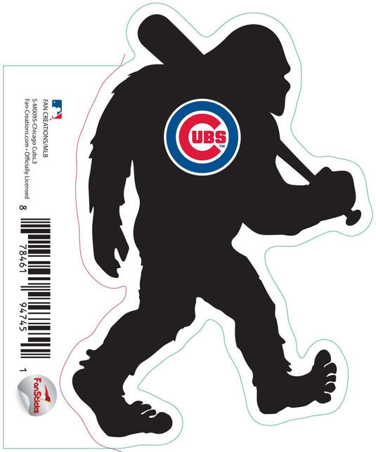 Fan Creations Decal Chicago Cubs 3in Decal - Bigfoot Baseball