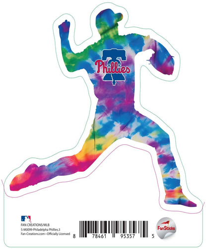 Fan Creations Decal Philadelphia Phillies 3in decal Pitcher Tye Die