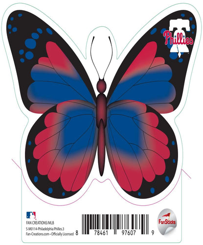 Fan Creations Decal Philadelphia Phillies 3in decal Butterfly