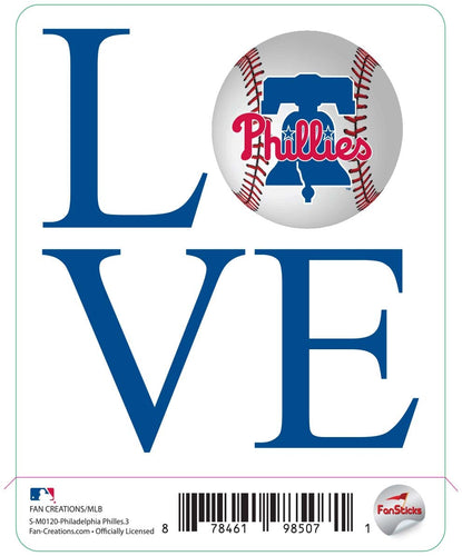 Fan Creations Decal Philadelphia Phillies 3in decal Love