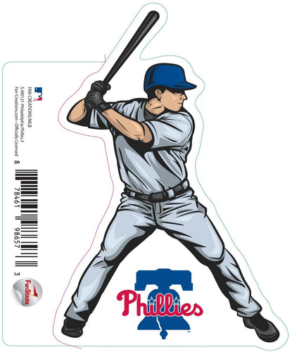 Fan Creations Decal Philadelphia Phillies 3in decal Player Illustration