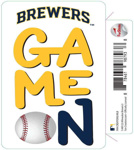 Fan Creations Decal Milwaukee Brewers-MLB - 3inch Decal