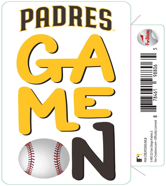 Fan Creations Decal San Diego Padres-MLB - 3inch Decal