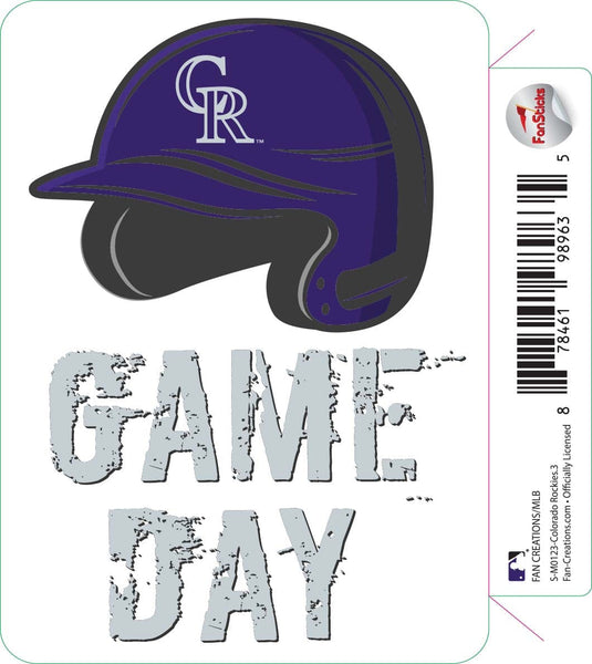 Fan Creations Decal Colorado Rockies-MLB - 3inch Decal