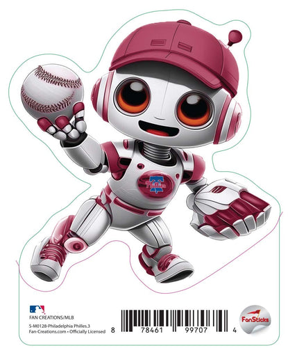 Fan Creations Decal Philadelphia Phillies 3in decal Robot