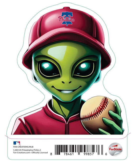 Fan Creations Decal Philadelphia Phillies 3in decal Alien